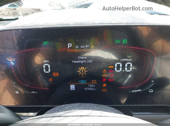 KNDCT3LE0P5047796 2023 KIA NIRO Blue Вид задніх сидінь
