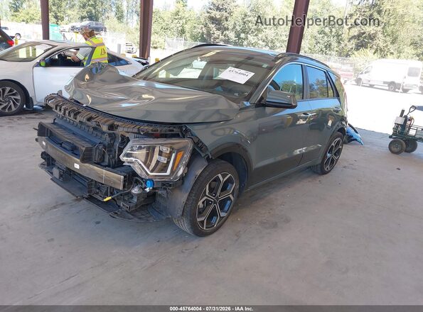KNDCT3LE1P5034071 2023 KIA NIRO Зеленый Передняя левая четверть