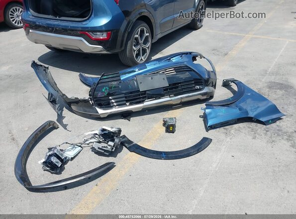 KNDCT3LE2S5227077 2025 KIA NIRO Blue ხელსაწყოთა პანელის ხედი