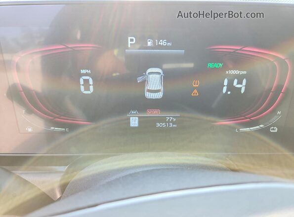 KNDCT3LE5R5127484 2024 KIA NIRO Black Vista del cuadro de instrumentos