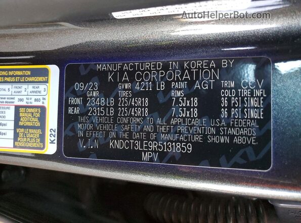 KNDCT3LE9R5131859 2024 KIA NIRO Charcoal Widok komory silnika