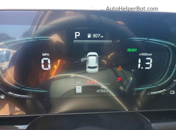 KNDCT3LEXS5227117 2025 KIA NIRO Blue Սարքավորումների վահանակի տեսք