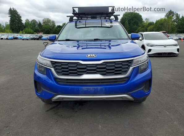 KNDEPCAA1M7171380 2021 KIA SELTOS Синий Вид спереди