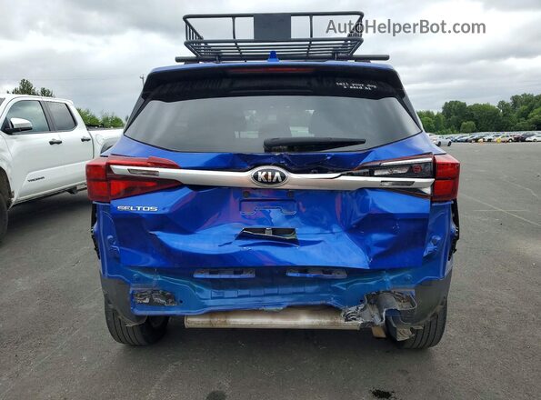 KNDEPCAA1M7171380 2021 KIA SELTOS Синий Вид сзади
