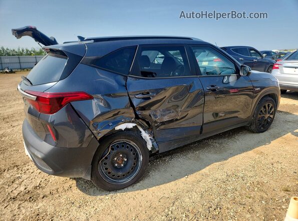 KNDEPCAA2M7204127 2021 KIA SELTOS Gray Задня права чверть