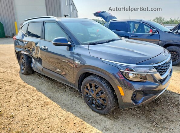 KNDEPCAA2M7204127 2021 KIA SELTOS Gray Передня права чверть