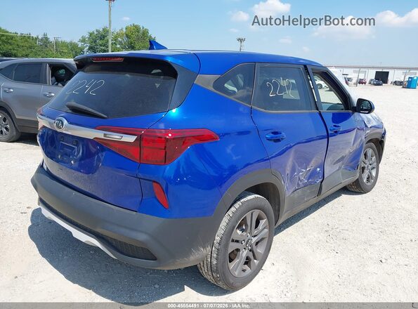 KNDEPCAA3M7153236 2021 KIA SELTOS Синий Задняя правая четверть