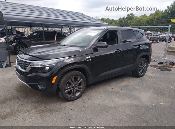 KNDEPCAA4M7045952 2021 KIA SELTOS Black Передня ліва чверть