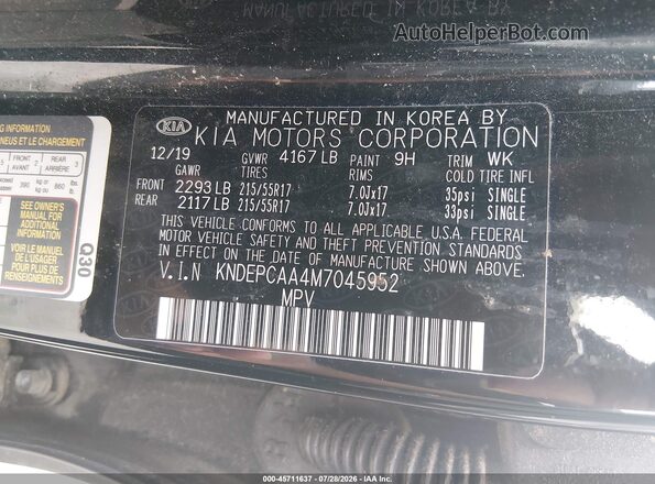 KNDEPCAA4M7045952 2021 KIA SELTOS Black Вид підкапотного простору