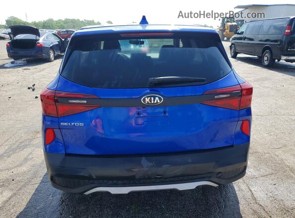 KNDEPCAA4M7047992 2021 KIA SELTOS Blue Հետևի տեսք