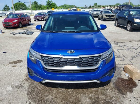 KNDEPCAA4M7047992 2021 KIA SELTOS Blue Դիմացի տեսք