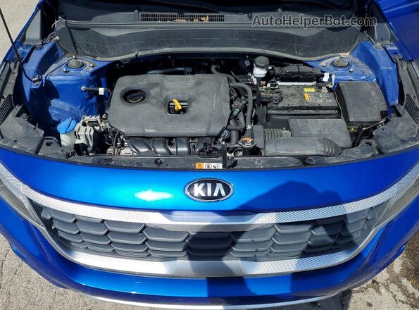 KNDEPCAA4M7047992 2021 KIA SELTOS Blue Շարժիչի բաժամունքի տեսք