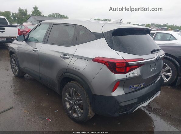 KNDEPCAA4M7160258 2021 KIA SELTOS Gray Trasero izquierdo