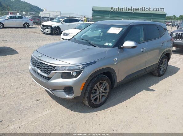 KNDEPCAA5M7046687 2021 KIA SELTOS Gray Front left