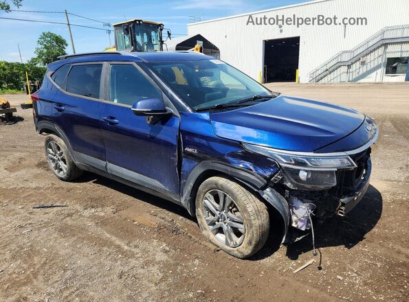 KNDEPCAA5M7118911 2021 KIA SELTOS Blue Przód prawy