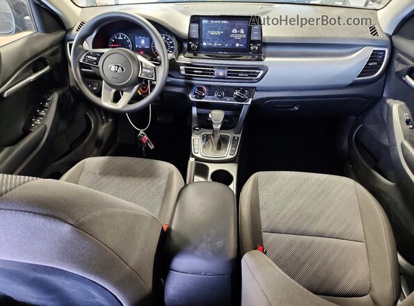 KNDEPCAA5M7218183 2021 KIA SELTOS Black წინა პანელის ხედი