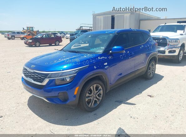 KNDEPCAA7M7144443 2021 KIA SELTOS Blue Przód lewy