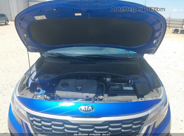 KNDEPCAA7M7144443 2021 KIA SELTOS Blue Widok z tyłu