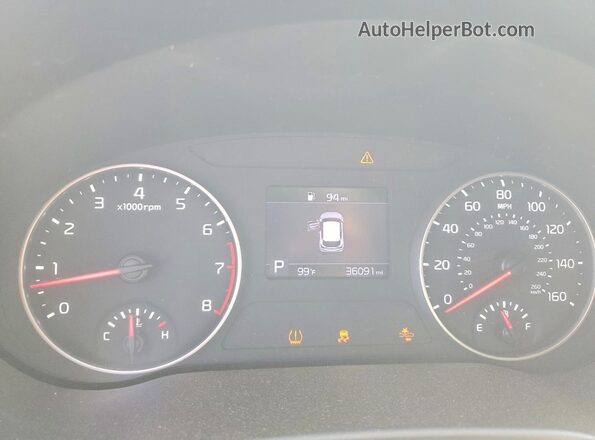 KNDEPCAA8N7329196 2022 KIA SELTOS White Instrument cluster view