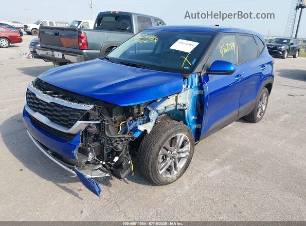 KNDEPCAAXP7389922 2023 KIA SELTOS Blue წინა მარცხენა ხედი სამი მეოთხედიდან