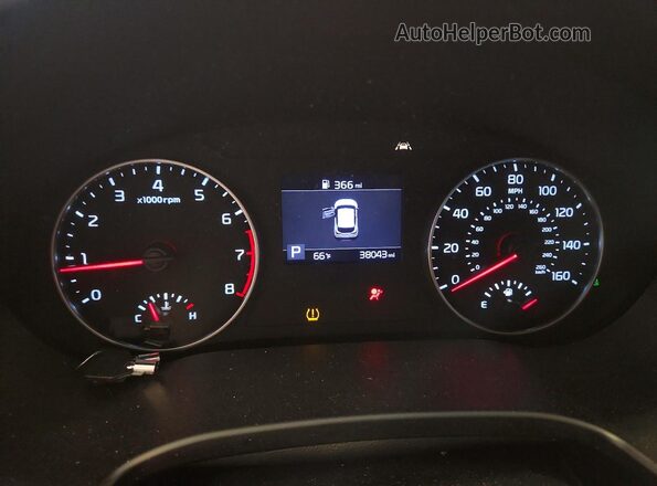 KNDEPCAAXP7438438 2023 KIA SELTOS White Вид щитка приладів