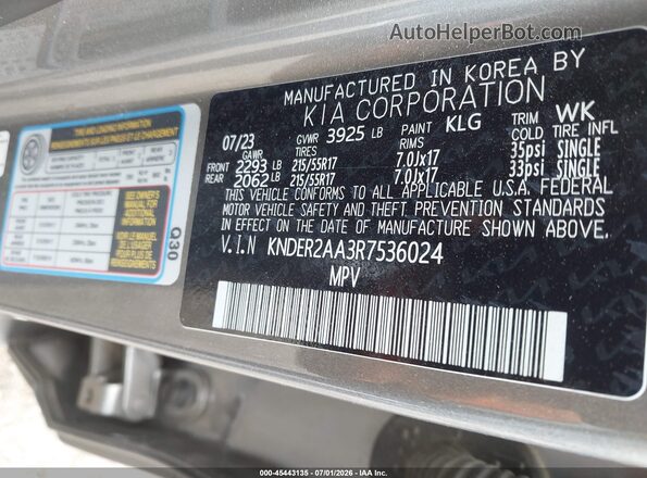 KNDER2AA3R7536024 2024 KIA SELTOS Серый Вид подкапотного пространства