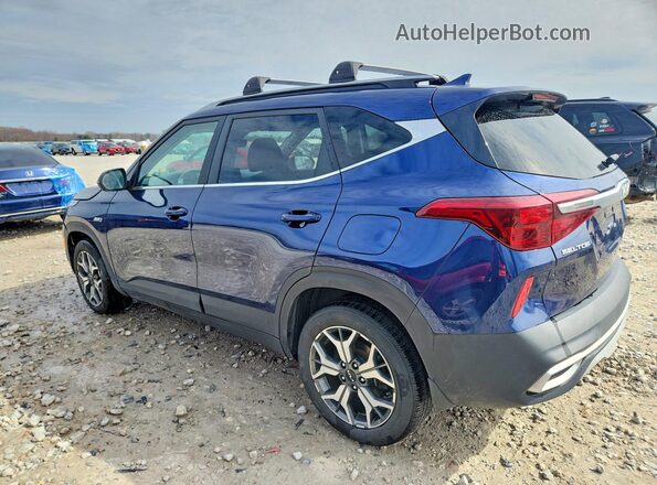 KNDERCAA1N7312640 2022 KIA SELTOS Blue Rear left