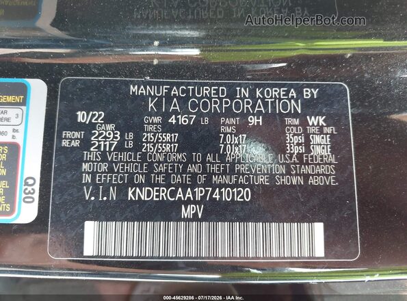KNDERCAA1P7410120 2023 KIA SELTOS Black Engine compartment view