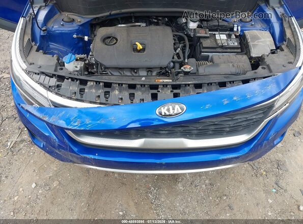 KNDERCAA2M7207703 2021 KIA SELTOS Blue Widok z tyłu