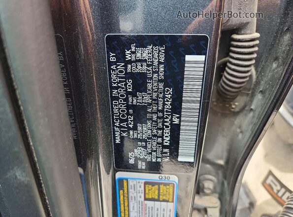 KNDERCAA2T7842452 2026 KIA SELTOS Серый Вид наклейки с VIN-кодом