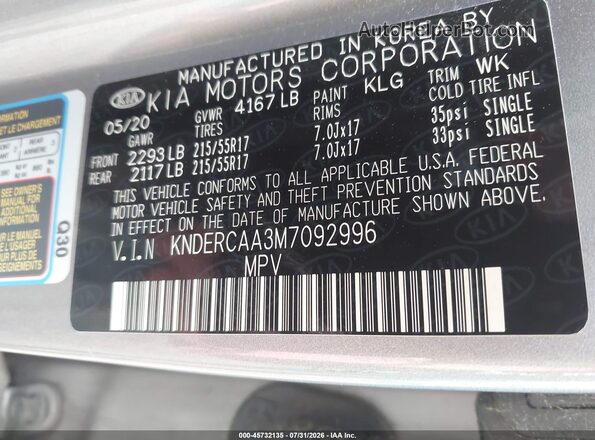 KNDERCAA3M7092996 2021 KIA SELTOS White Engine compartment view