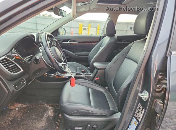 KNDERCAA5M7183820 2021 KIA SELTOS Gray წინა სალონის ხედი
