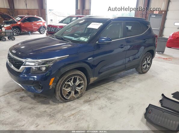 KNDERCAA5N7308560 2022 KIA SELTOS Blue Front left