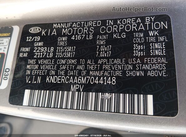 KNDERCAA6M7044148 2021 KIA SELTOS Gray ძრავის განყოფილების ხედი
