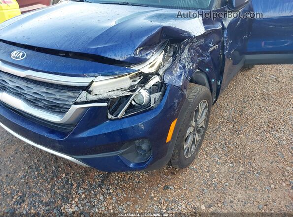 KNDERCAA6M7079787 2021 KIA SELTOS Blue წინა ხედი