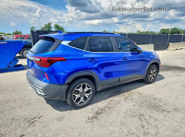 KNDERCAA8M7088328 2021 KIA SELTOS Синий Задняя правая четверть