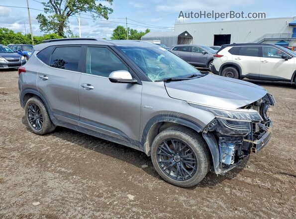 KNDERCAA9M7200697 2021 KIA SELTOS Gray Przód prawy