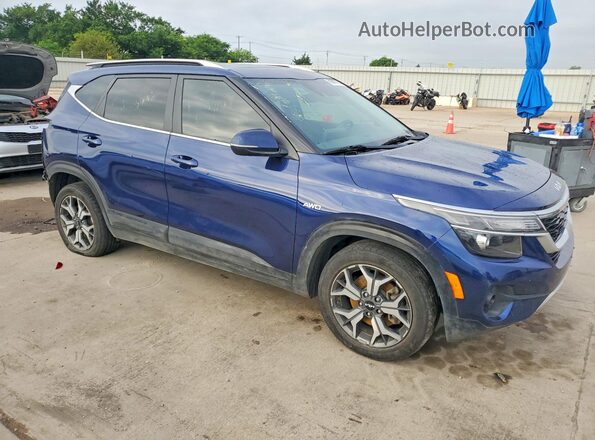 KNDERCAA9N7240103 2022 KIA SELTOS Синий Передняя правая четверть
