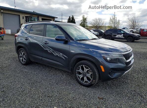 KNDERCAAXM7109454 2021 KIA SELTOS Серый Передняя правая четверть
