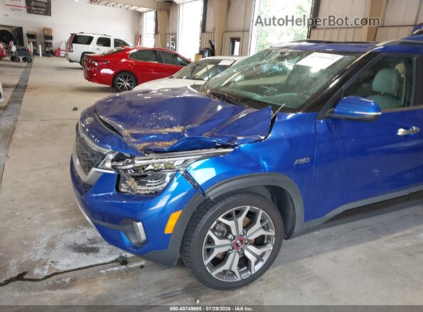 KNDETCA23M7099697 2021 KIA SELTOS Blue 