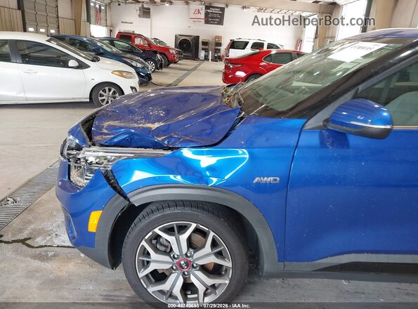 KNDETCA23M7099697 2021 KIA SELTOS Blue 