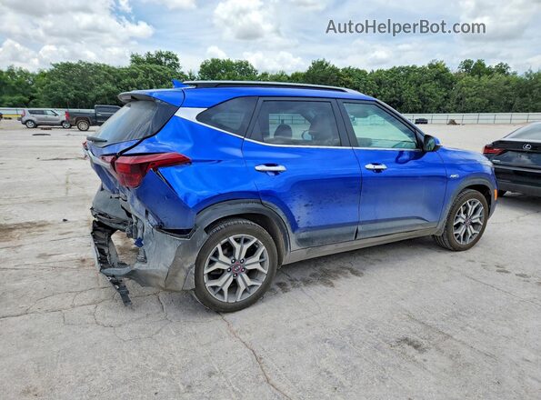 KNDETCA28M7111990 2021 KIA SELTOS Blue Задня права чверть