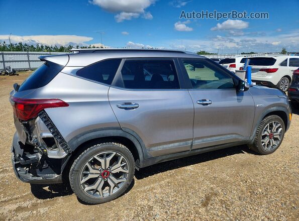 KNDETCA2XM7085117 2021 KIA SELTOS Silver უკანა მარჯვენა