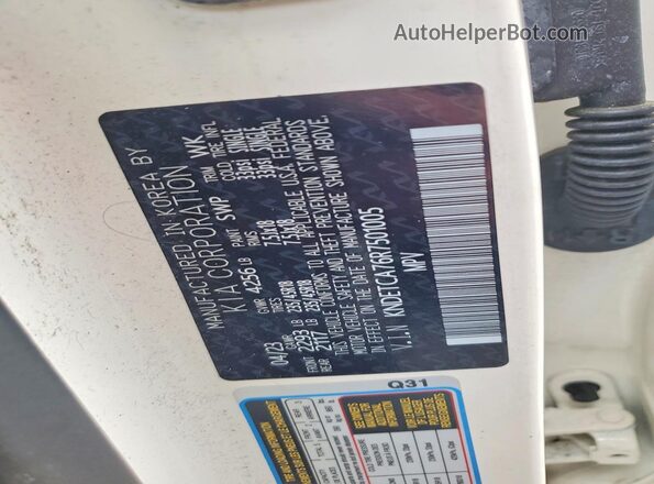 KNDETCA76R7501005 2024 KIA SELTOS Белый Вид подкапотного пространства