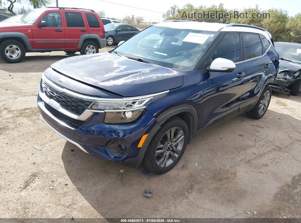 KNDEU2AA1M7058662 2021 KIA SELTOS Blue Przód lewy