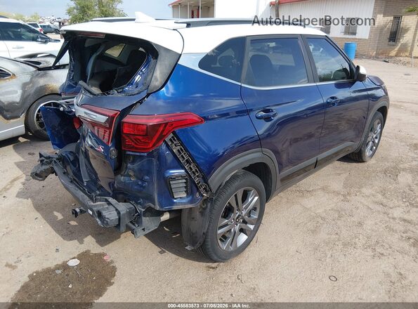 KNDEU2AA1M7058662 2021 KIA SELTOS Blue Tył prawy