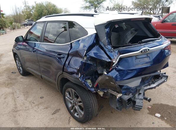 KNDEU2AA1M7058662 2021 KIA SELTOS Blue Tył lewy