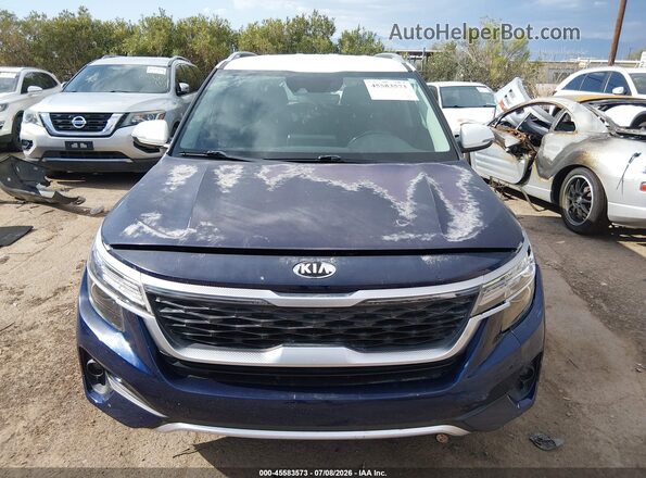 KNDEU2AA1M7058662 2021 KIA SELTOS Blue Widok zestawu wskaźników