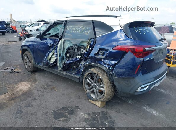 KNDEU2AA2N7293881 2022 KIA SELTOS Синий Задняя левая четверть