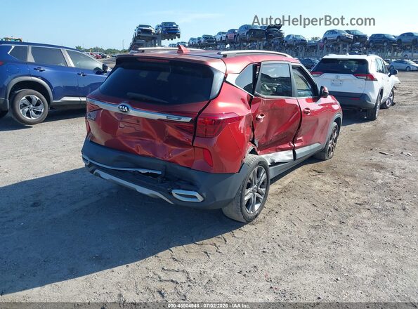 KNDEU2AA9M7090775 2021 KIA SELTOS Оранжевый Задняя правая четверть
